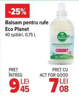 Carrefour Balsam pentru rufe Eco Planet Ofertă