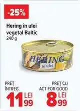 Carrefour Hering în ulei vegetal Baltic Ofertă