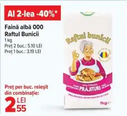 Carrefour Făină albă 000 Raftul Bunicii Ofertă