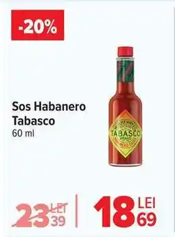 Carrefour Sos Habanero Tabasco Ofertă