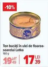 Carrefour Ton bucăți în ulei de floarea-soarelui Lotka Ofertă