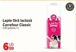 Carrefour Lapte fără lactoză Carrefour Classic Ofertă