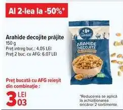 Carrefour Arahide decojite prăjite Ofertă