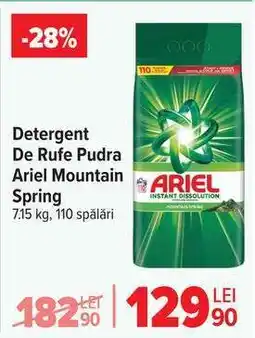 Carrefour Detergent De Rufe Pudra Ariel Mountain Spring Ofertă
