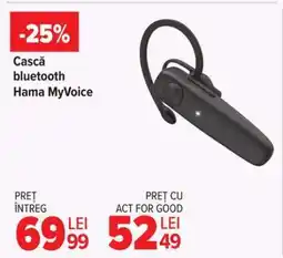 Carrefour Cască bluetooth Hama MyVoice Ofertă