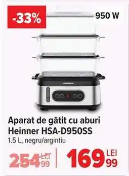 Carrefour Aparat de gătit cu aburi Heinner HSA-D950SS Ofertă