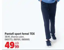 Carrefour Pantofi sport femei TEX Ofertă