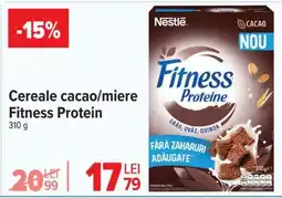 Carrefour Cereale cacao/miere Fitness Protein Ofertă