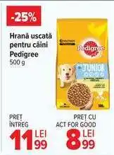 Carrefour Hrană uscată pentru câini Pedigree 500 g Ofertă