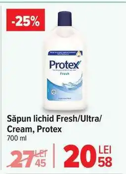 Carrefour Săpun lichid Fresh/Ultra/Cream, Protex Ofertă