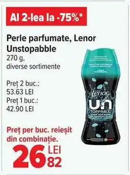 Carrefour Perle parfumate, Lenor Unstoppable Ofertă