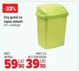 Carrefour Coș gunoi cu capac batant Ofertă