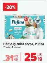 Carrefour Hârtie igienică cocos, Pufina Ofertă