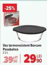 Carrefour Vas termorezistent Borcam Pasabahce Ofertă