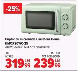 Carrefour Cuptor cu microunde Carrefour Home HMOR20WC-25 Ofertă