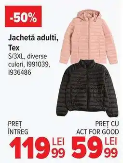 Carrefour Jachetă adulți TEX Ofertă