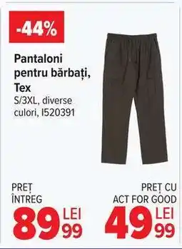 Carrefour Pantaloni pentru bărbați, Tex Ofertă