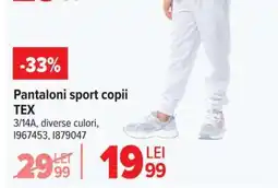 Carrefour Pantaloni sport copii TEX Ofertă