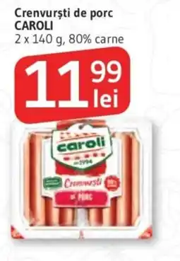 Supeco Crenvursti de porc CAROLI Ofertă