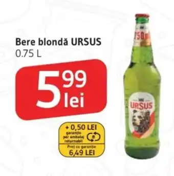 Supeco Bere blondǎ URSUS Ofertă