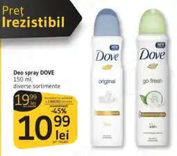 Supeco Deo spray DOVE Ofertă