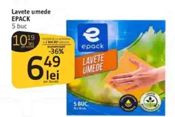 Supeco Lavete umede EPACK Ofertă