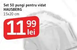 Supeco Set 50 pungi pentru vidat HAUSBERG Ofertă