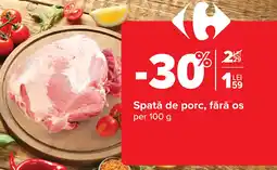 Carrefour Market Spată de porc, fără os Ofertă