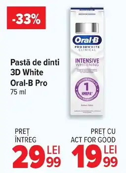 Carrefour Market Pastă de dinti 3D White Oral-B Pro Ofertă