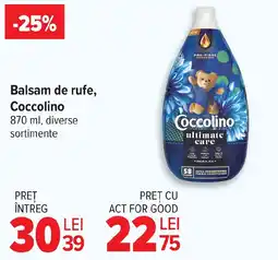 Carrefour Market Balsam de rufe, Coccolino Ofertă