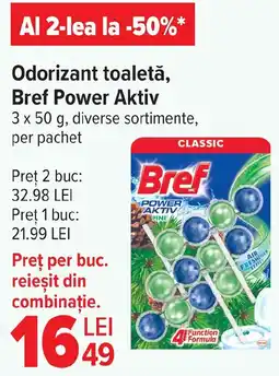 Carrefour Market Odorizant toaletă, Bref Power Aktiv Ofertă