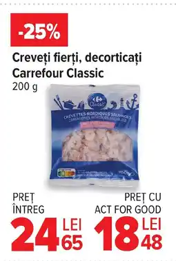 Carrefour Market Creveţi fierți, decorticați Carrefour Classic Ofertă