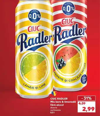 Kaufland CIUC RADLER Mix bere & limonadă fără alcool Ofertă