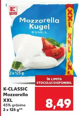 Kaufland K-CLASSIC Mozzarella XXL Ofertă