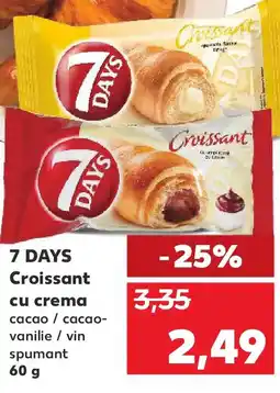 Kaufland 7 DAYS Croissant cu crema Ofertă
