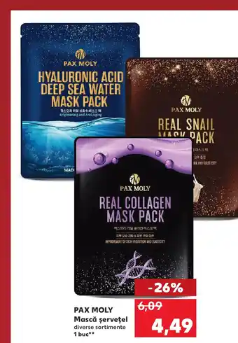 Kaufland PAX MOLY Mască șervețel Ofertă