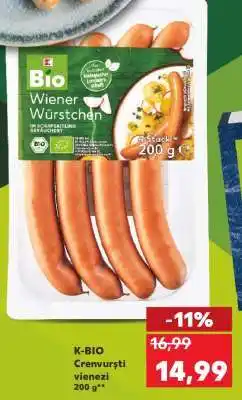 Kaufland K-BIO Crenvurști vienezi Ofertă