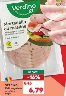 Kaufland VERDINO Felii vegetale cu măsline 80g Ofertă