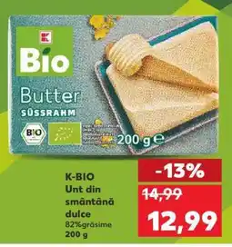 Kaufland K-BIO Unt din smântână dulce Ofertă