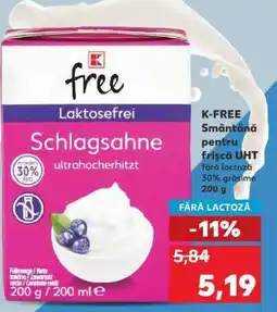 Kaufland K-FREE Smântână pentru frișcă UHT Ofertă