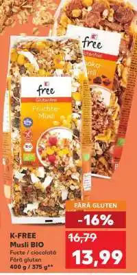 Kaufland K-FREE Musli BIO Ofertă