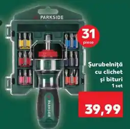 Kaufland Șurubelniță cu clichet și bituri Ofertă