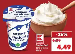 Kaufland Smântână 30% grăsime Ofertă