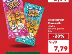 Kaufland CHEESUPERS Mozzarella sticks Ofertă