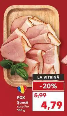 Kaufland FOX Şuncă casa Fox 100 g Ofertă
