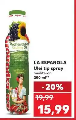 Kaufland LA ESPANOLA Ulei tip spray mediteran 200 ml Ofertă