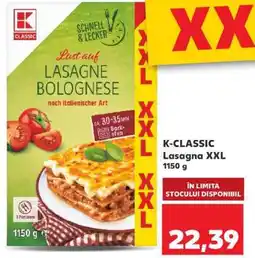 Kaufland K-CLASSIC Lasagna XXL Ofertă
