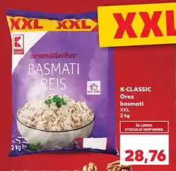 Kaufland K-CLASSIC Orez basmati XXL Ofertă