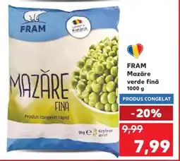 Kaufland FRAM Mazăre verde fină 1000 g Ofertă