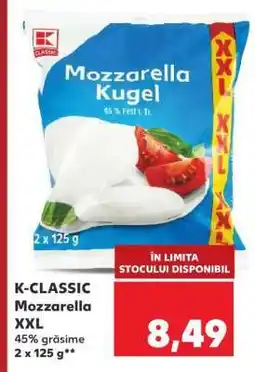 Kaufland K-CLASSIC Mozzarella XXL Ofertă